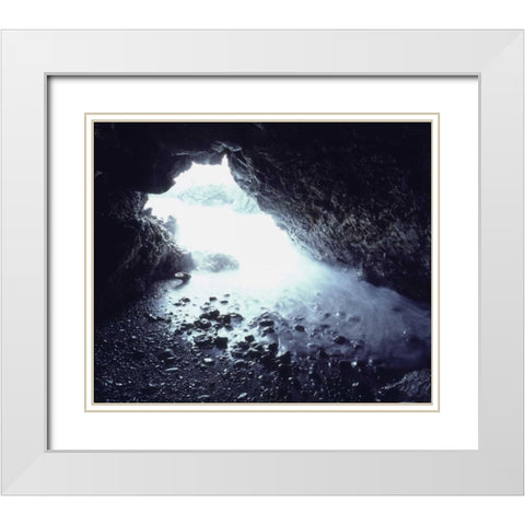 USA, Hawaii A sea cave White Modern Wood Framed Art Print with Double Matting by Talbot Frank, Christopher
