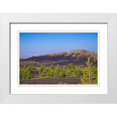 USA-Idaho Craters of the Moon National Monument and Preserve-Paisley Cone White Modern Wood Framed Art Print with Double Matting by Friel, Bernard