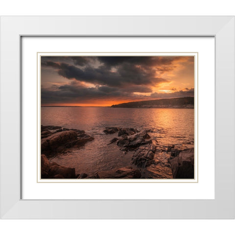 USA-Maine-Acadia National Park White Modern Wood Framed Art Print with Double Matting by Jaynes Gallery