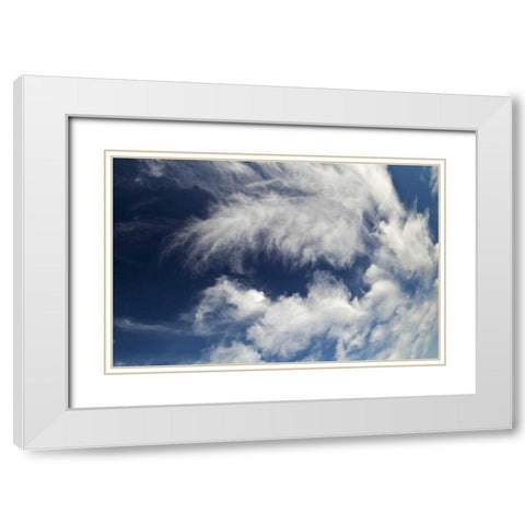 USA, Michigan, Upper Peninsula Cloud patterns White Modern Wood Framed Art Print with Double Matting by Rotenberg, Nancy
