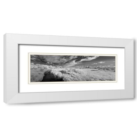 USA-Minnesota-Mississippi River Headwaters region-Mississippi River White Modern Wood Framed Art Print with Double Matting by Hawkins, Peter