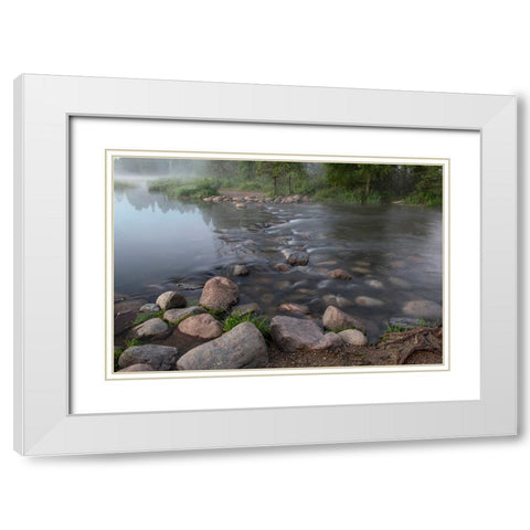 USA-Minnesota-Itasca State Park-Mississippi Headwaters White Modern Wood Framed Art Print with Double Matting by Hawkins, Peter