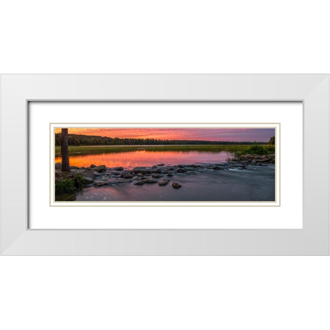 USA-Minnesota-Itasca State Park-Mississippi Headwaters White Modern Wood Framed Art Print with Double Matting by Hawkins, Peter