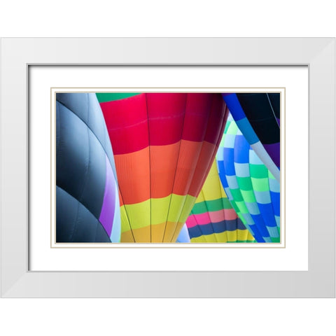 Mass Ascension Albuquerque International Balloon Fiesta-Albuquerque-New Mexico White Modern Wood Framed Art Print with Double Matting by Pryor, Maresa