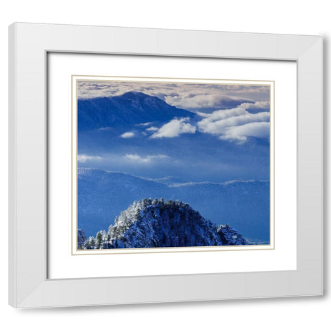 View from the Sandia Mountain Wilderness-New Mexico White Modern Wood Framed Art Print with Double Matting by Pryor, Maresa