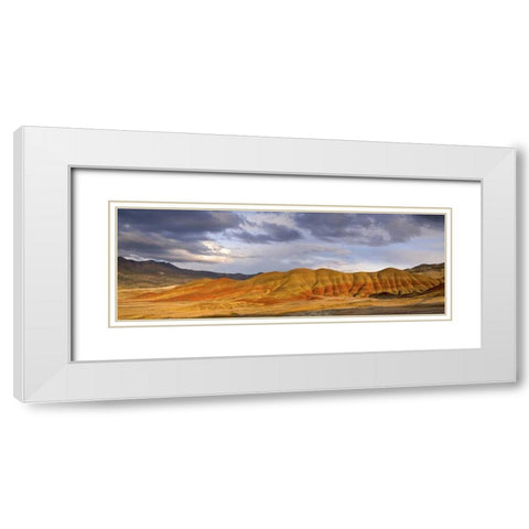 OR, John Day Fossil Beds NM Painted Hills White Modern Wood Framed Art Print with Double Matting by Paulson, Don