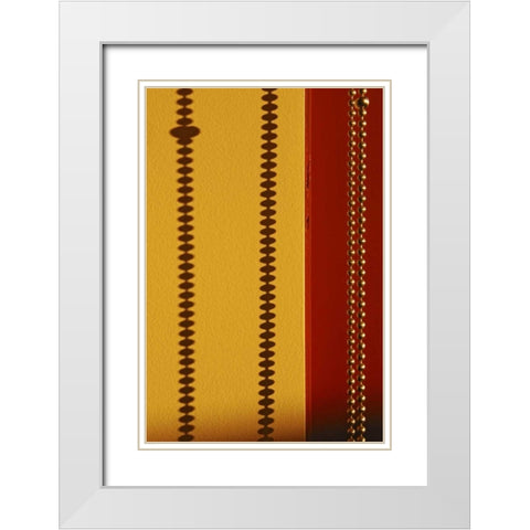 OR, Portland Sunlight on brass pull chain White Modern Wood Framed Art Print with Double Matting by Terrill, Steve