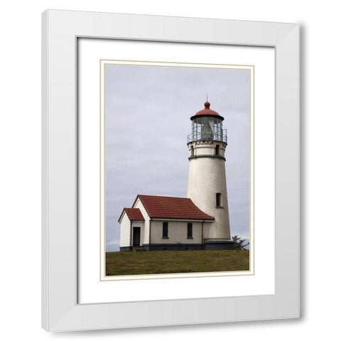 OR, Cape Blanco Oldest standing lighthouse White Modern Wood Framed Art Print with Double Matting by Kaveney, Wendy