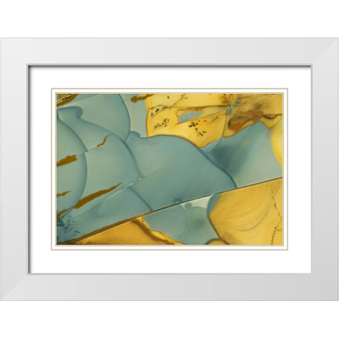 Oregon, Owyhee River Valley Morrisonite Jasper White Modern Wood Framed Art Print with Double Matting by Kirkland, Dennis