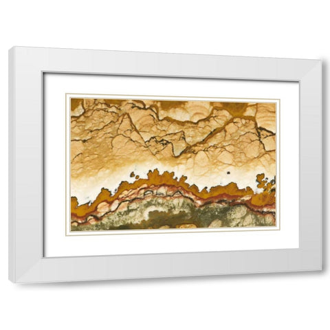 Oregon, Rocky Butte Picture jasper stone White Modern Wood Framed Art Print with Double Matting by Kirkland, Dennis