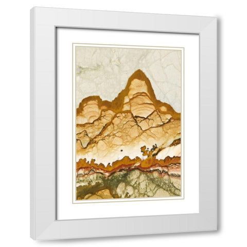 Oregon, Rocky Butte Picture jasper stone White Modern Wood Framed Art Print with Double Matting by Kirkland, Dennis