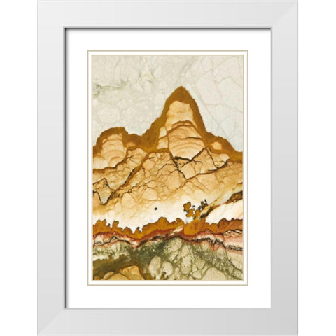 Oregon, Rocky Butte Picture jasper stone White Modern Wood Framed Art Print with Double Matting by Kirkland, Dennis