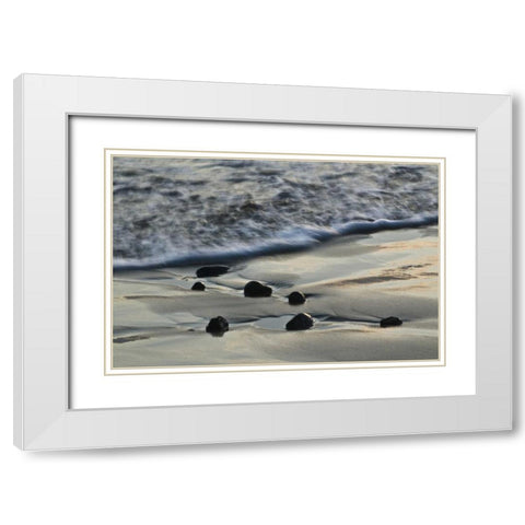 USA, Oregon Beach scenic White Modern Wood Framed Art Print with Double Matting by Rotenberg, Nancy