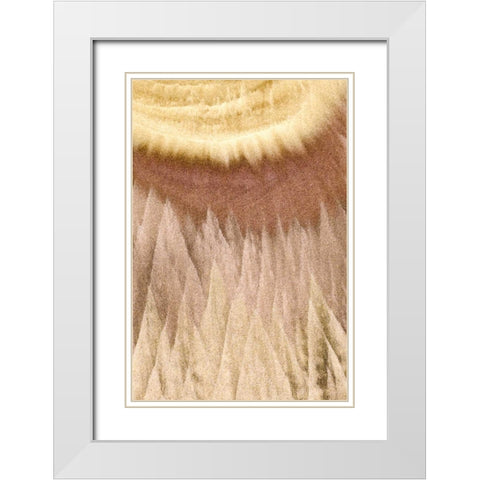 OR, Devils Punchbowl Patterns in beach sand White Modern Wood Framed Art Print with Double Matting by Paulson, Don