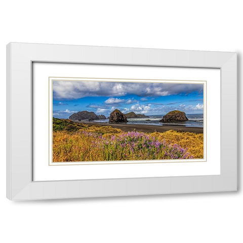 USA-Oregon-Cape Sebastian White Modern Wood Framed Art Print with Double Matting by Restuccia, Joe III