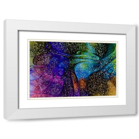 USA, Pennsylvania, Erie Oil abstract White Modern Wood Framed Art Print with Double Matting by Anon, Ellen