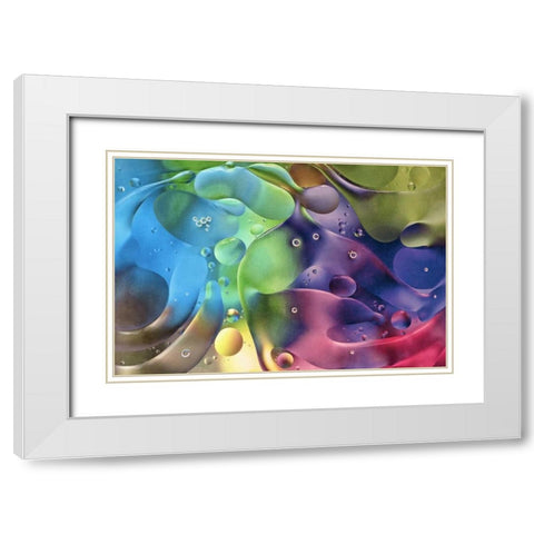 USA, Pennsylvania, Erie Oil abstract White Modern Wood Framed Art Print with Double Matting by Anon, Ellen
