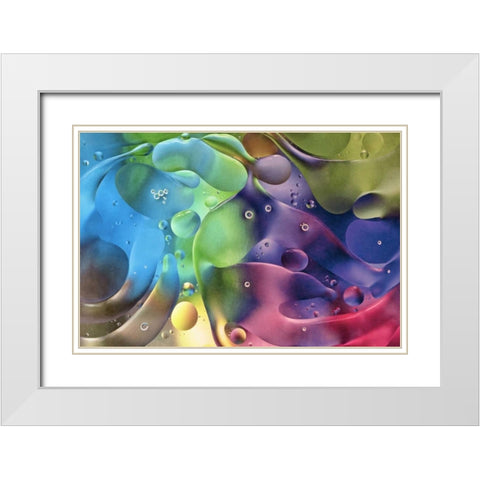 USA, Pennsylvania, Erie Oil abstract White Modern Wood Framed Art Print with Double Matting by Anon, Ellen