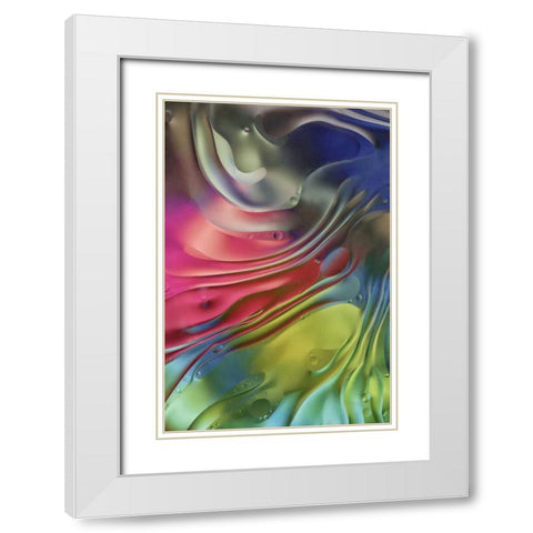 USA, Pennsylvania, Erie Oil abstract White Modern Wood Framed Art Print with Double Matting by Anon, Ellen
