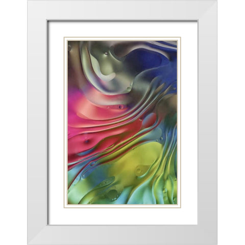 USA, Pennsylvania, Erie Oil abstract White Modern Wood Framed Art Print with Double Matting by Anon, Ellen