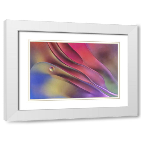 USA, Pennsylvania, Erie Oil abstract White Modern Wood Framed Art Print with Double Matting by Anon, Ellen