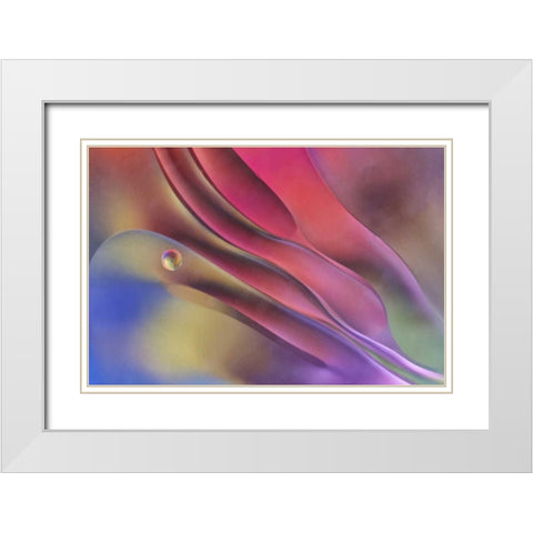 USA, Pennsylvania, Erie Oil abstract White Modern Wood Framed Art Print with Double Matting by Anon, Ellen