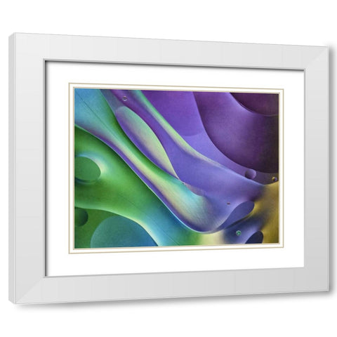 USA, Pennsylvania, Erie Oil abstract White Modern Wood Framed Art Print with Double Matting by Anon, Ellen