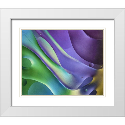 USA, Pennsylvania, Erie Oil abstract White Modern Wood Framed Art Print with Double Matting by Anon, Ellen