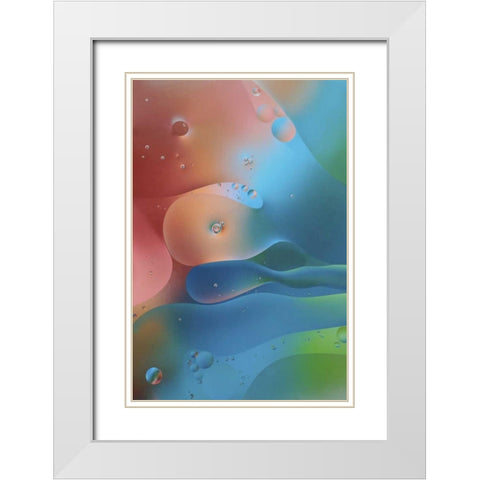 USA, Pennsylvania, Erie Oil abstract White Modern Wood Framed Art Print with Double Matting by Anon, Ellen