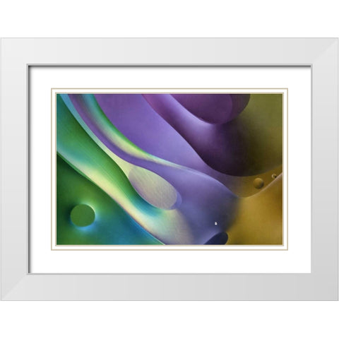USA, Pennsylvania, Erie Oil abstract White Modern Wood Framed Art Print with Double Matting by Anon, Ellen
