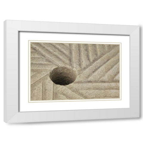 TN, Great Smoky Mts Old grinding wheel at a mill White Modern Wood Framed Art Print with Double Matting by Flaherty, Dennis