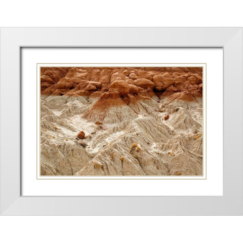 Utah-Grand Staircase-Escalante National Monument-Toadstools area White Modern Wood Framed Art Print with Double Matting by Collins, Ann