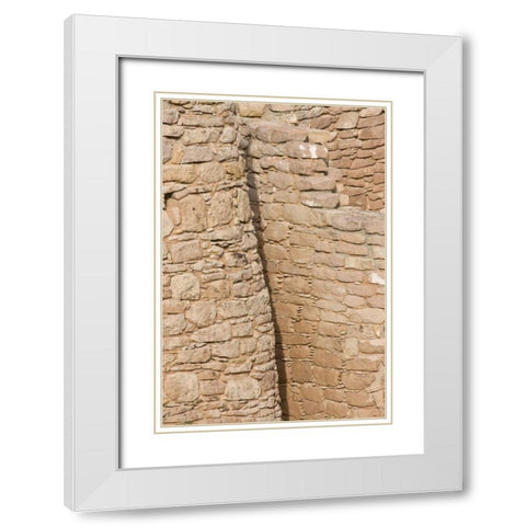 UT, Little Ruin Canyon Hovenweeps Twin Towers White Modern Wood Framed Art Print with Double Matting by Grall, Don