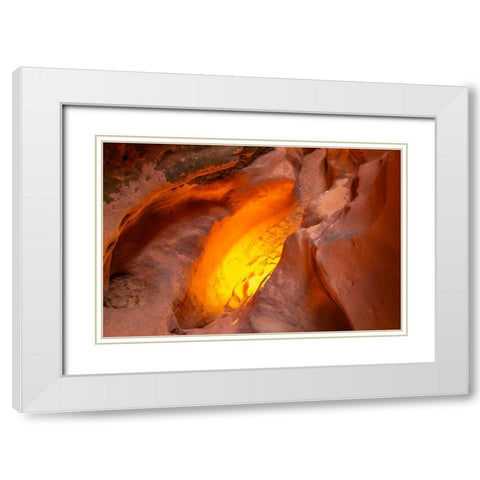 USA- Utah- Grand Staircase Escalante National Monument. Bighorn Canyon trail. White Modern Wood Framed Art Print with Double Matting by Jaynes Gallery