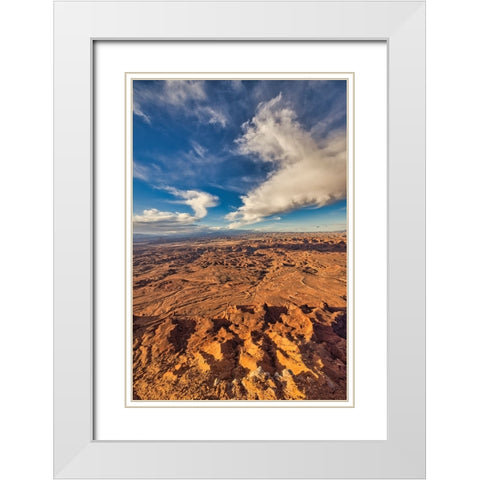 Needles Overlook-Canyonlands National Park-Utah White Modern Wood Framed Art Print with Double Matting by Ford, John