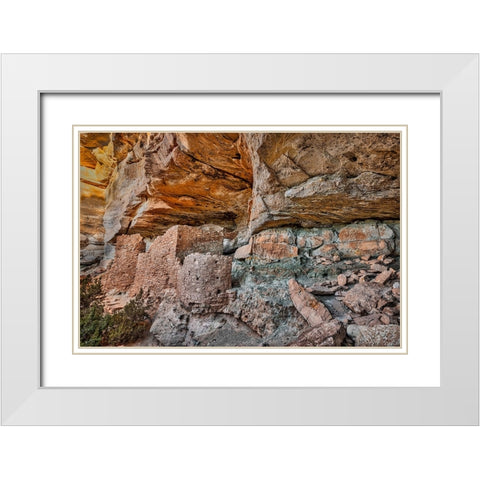 Little Westwater Ruin-Canyonlands National Park-Utah White Modern Wood Framed Art Print with Double Matting by Ford, John