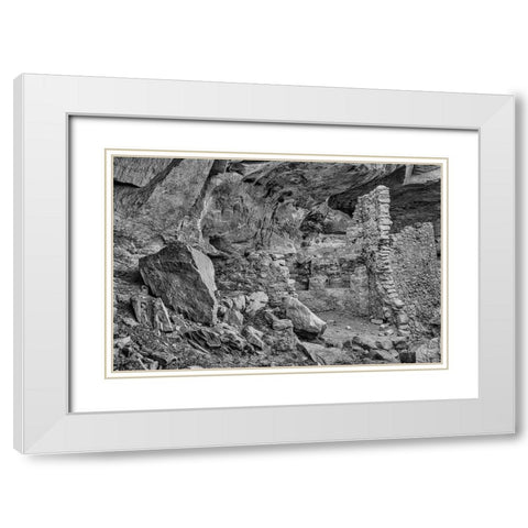 Little Westwater Ruin-Canyonlands National Park-Utah White Modern Wood Framed Art Print with Double Matting by Ford, John