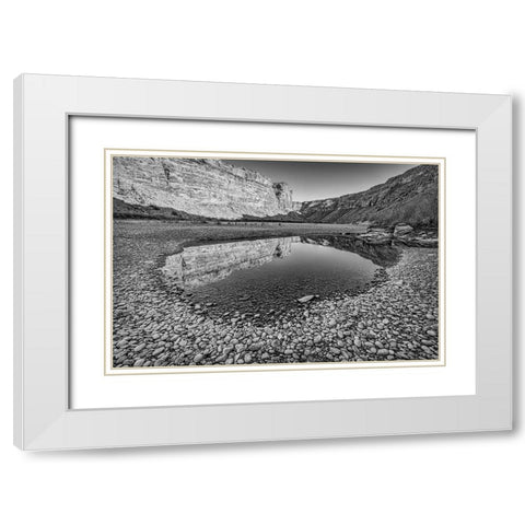Pool-Colorado River-Moab-Utah White Modern Wood Framed Art Print with Double Matting by Ford, John