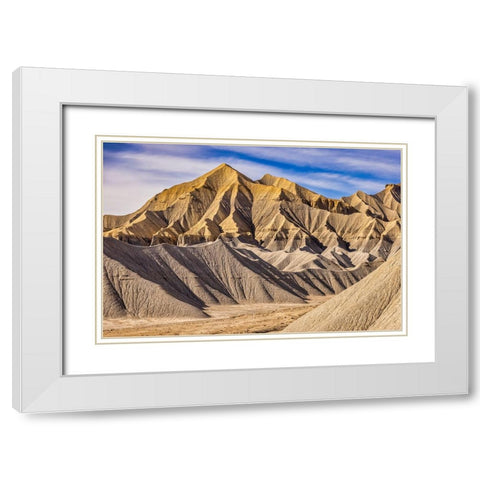 Bentonite Hills-Capitol Reef-Utah White Modern Wood Framed Art Print with Double Matting by Ford, John