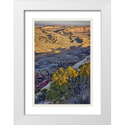 Strike Valley Outlook-Escalante-Utah White Modern Wood Framed Art Print with Double Matting by Ford, John