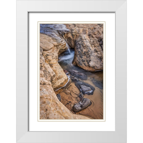Whirlpools-Escalante-Utah White Modern Wood Framed Art Print with Double Matting by Ford, John