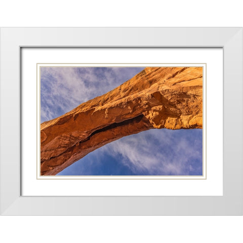 North Window Arch--Arches National Park-Utah White Modern Wood Framed Art Print with Double Matting by Ford, John