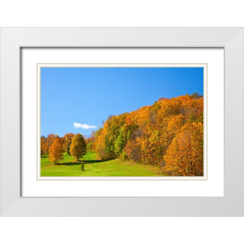 USA-New England-Vermont White Modern Wood Framed Art Print with Double Matting by Gulin, Sylvia