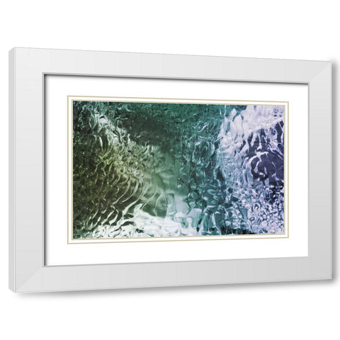 South Georgia Island Ice patterns White Modern Wood Framed Art Print with Double Matting by Paulson, Don
