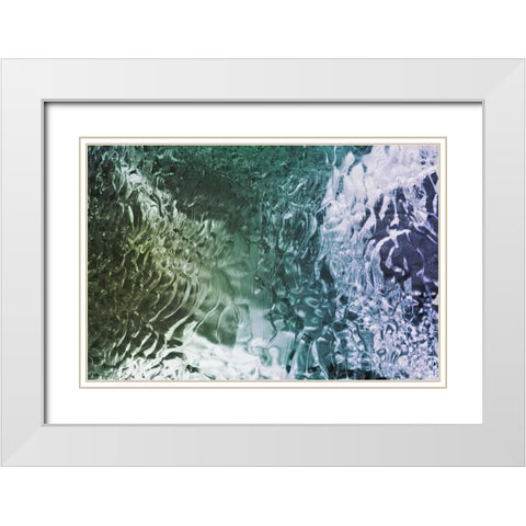 South Georgia Island Ice patterns White Modern Wood Framed Art Print with Double Matting by Paulson, Don