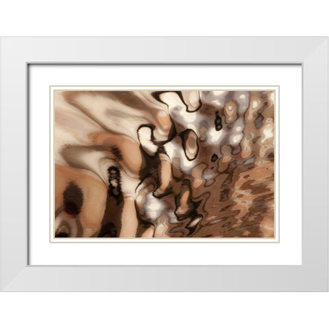 Utah, Glen Canyon NRA Boat wake patterns White Modern Wood Framed Art Print with Double Matting by Paulson, Don