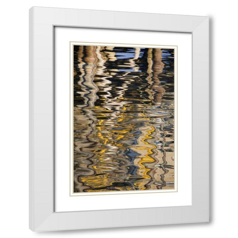 USA, Alaska, Ketchikan Reflections in water White Modern Wood Framed Art Print with Double Matting by Paulson, Don