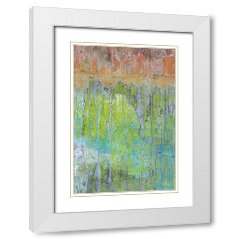 Washington, Fort Hayden Abstract painted wall White Modern Wood Framed Art Print with Double Matting by Paulson, Don