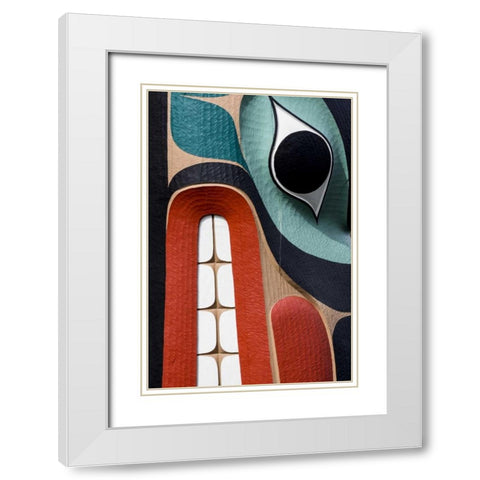 USA, Washington State, Jamestown Totem art PR White Modern Wood Framed Art Print with Double Matting by Paulson, Don