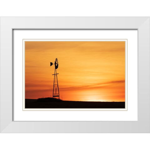USA- Washington State- Whitman County- Palouse White Modern Wood Framed Art Print with Double Matting by Wilson, Emily M.